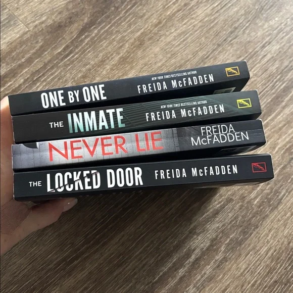 Thriller Mystery Novels: One By The Inmate Never Lie Locked Door Freida McFadden - Picture 3 of 3